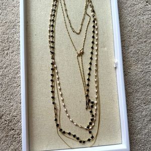 Stella & Dot Gold layering necklace